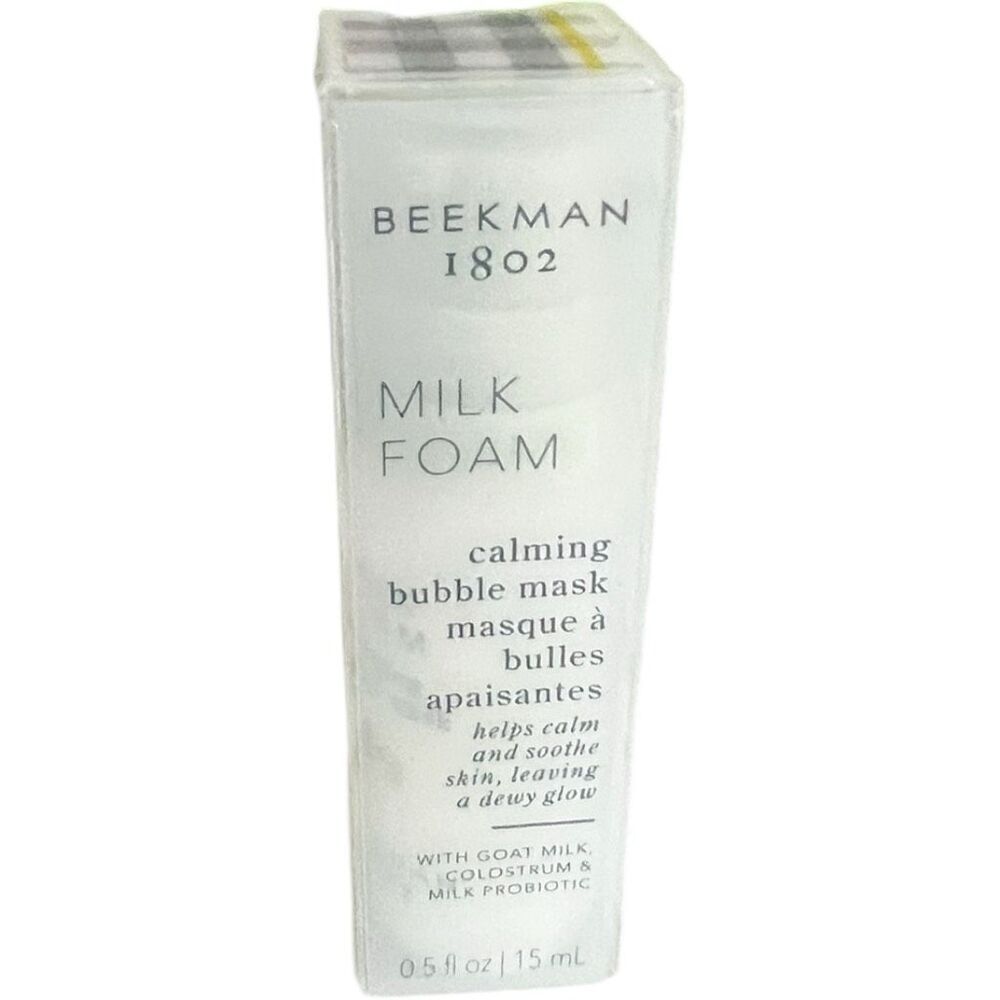 Brand New Beekman 1802 Milk Foam Calming Face Bubble Mask .5 fl oz 15 ml